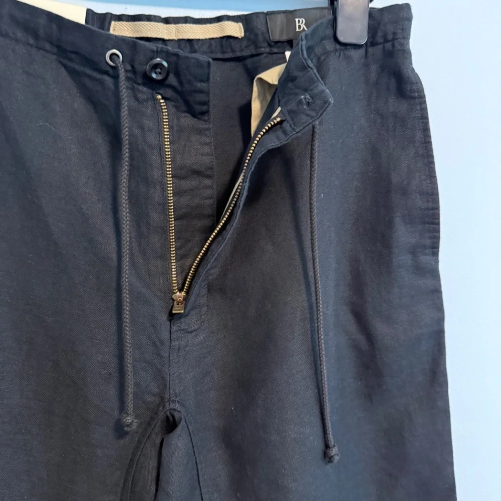 Banana Republic Women’s Linen/cotton Black Pants Size M‎